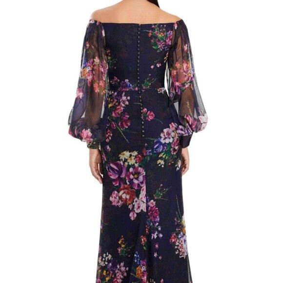 NWT Alexander by Daymor 3045S25 Formal Gown Confettie Bouquet Size 18 - Picture 3 of 6